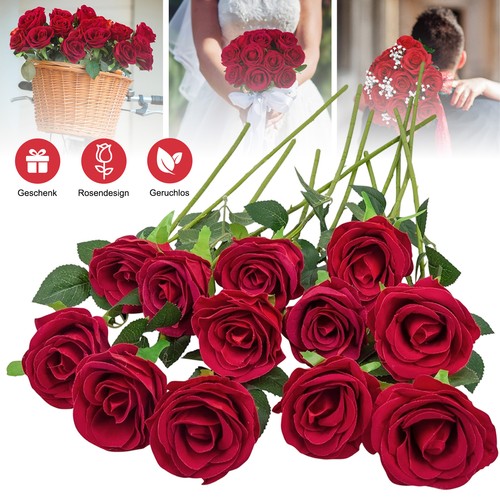 12pcs künstliche rosen - 12pcs,