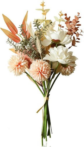 Kunstblumenstrauß seide 44cm - seide,