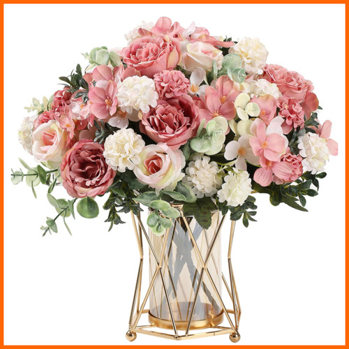 Kunstblumen strauß rosa - kunstblumen, 2