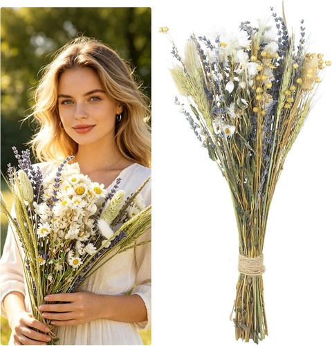 Trockenblumenstrauß boho deko - trockenblumenstrauß,