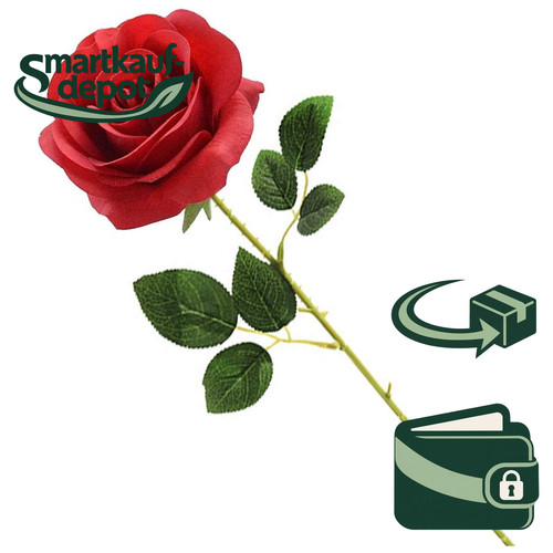Künstliche seidenrose - künstliche,