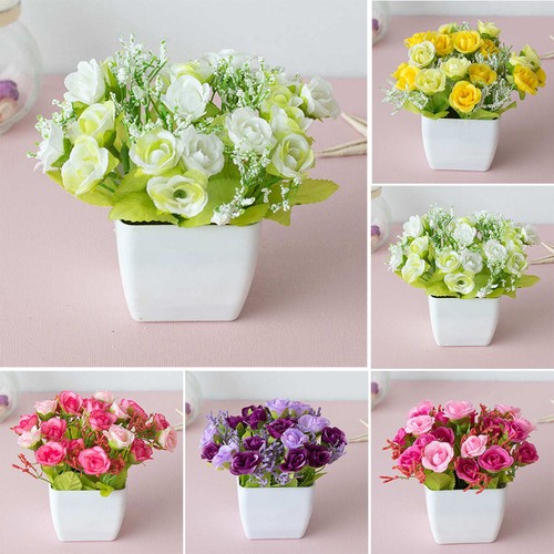 Rosen kunstblumen topf - im,