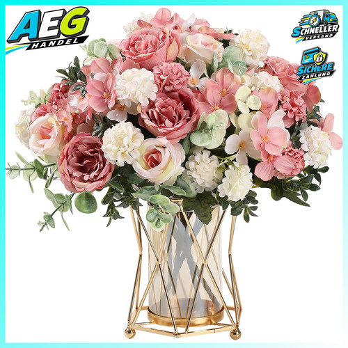 Künstliche blumenstrauß rosa - blumenstrauß,