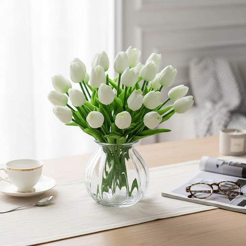 Künstliche tulpen weiß - tulpen,