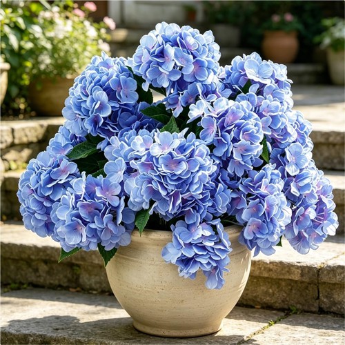 Hortensien kunstblumen 3er set - kunstblumen, 3er-set