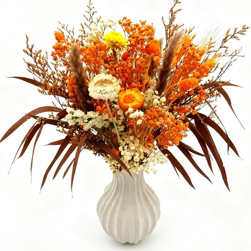 Trockenblumenstrauß herbst - trockenblumenstrauß,