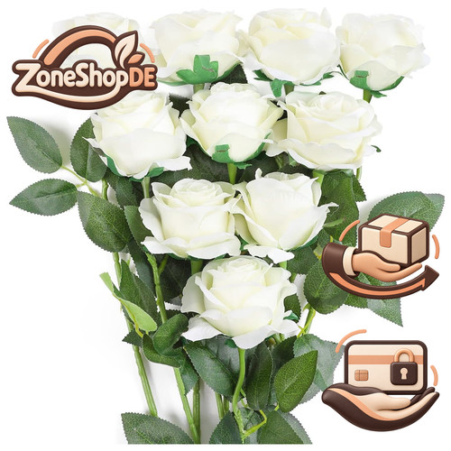 Kunstrosen 10er pack seide - pack,